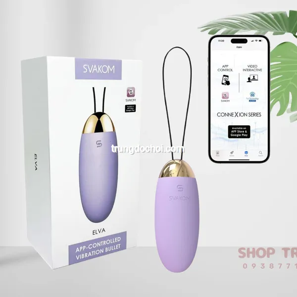 Trứng Rung Tình Yêu Svakom Elva App Khám Phá Sự Thăng Hoa Đầy Quyến Rũ