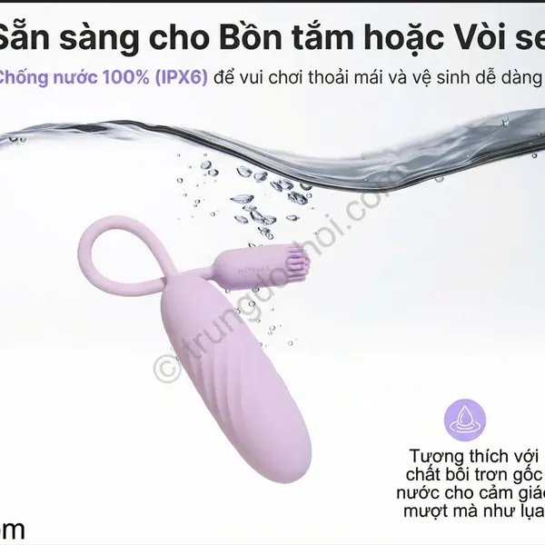 Trứng Rung Svakom Plume: Đầu Đạn Chổi Silicon Fluttering, App KooSync Không Giới Hạn Khoảng Cách