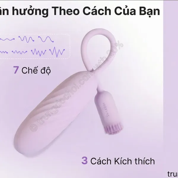 Trứng Rung Svakom Plume: Đầu Đạn Chổi Silicon Fluttering, App KooSync Không Giới Hạn Khoảng Cách