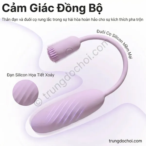 Trứng Rung Svakom Plume: Đầu Đạn Chổi Silicon Fluttering, App KooSync Không Giới Hạn Khoảng Cách