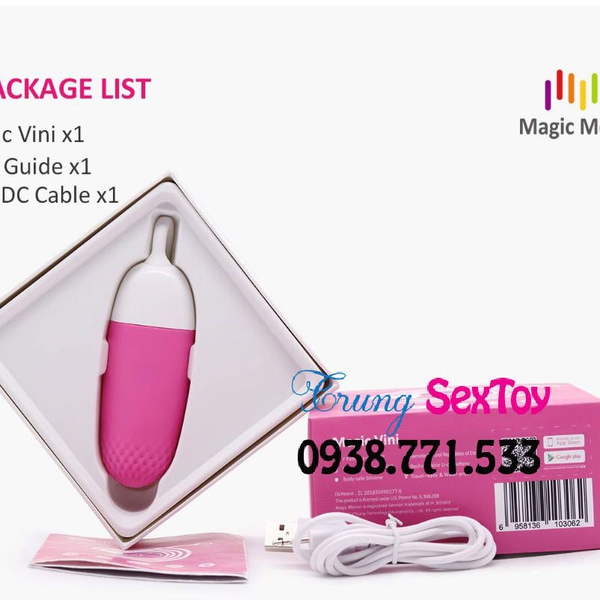 Trứng Rung Magic Vini Điều Khiển Smartphone