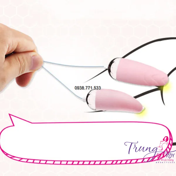 Trứng rung tình yêu có dây hình thỏ dạng viên đạn rung cực mạnh