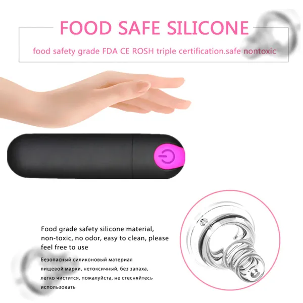 Trứng Rung Hình Viên Đạn Siêu Mạnh Điều Khiển Từ Xa 