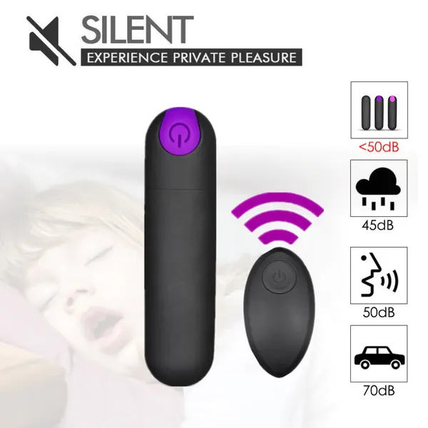 Trứng Rung Hình Viên Đạn Siêu Mạnh Điều Khiển Từ Xa 