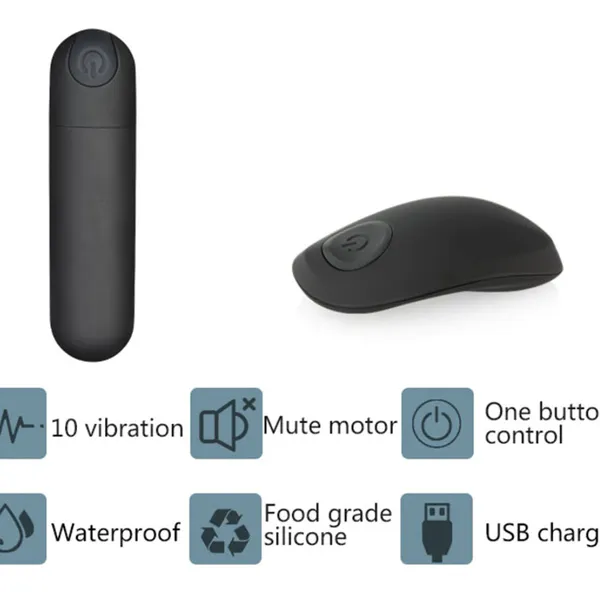 Trứng Rung Hình Viên Đạn Siêu Mạnh Điều Khiển Từ Xa 