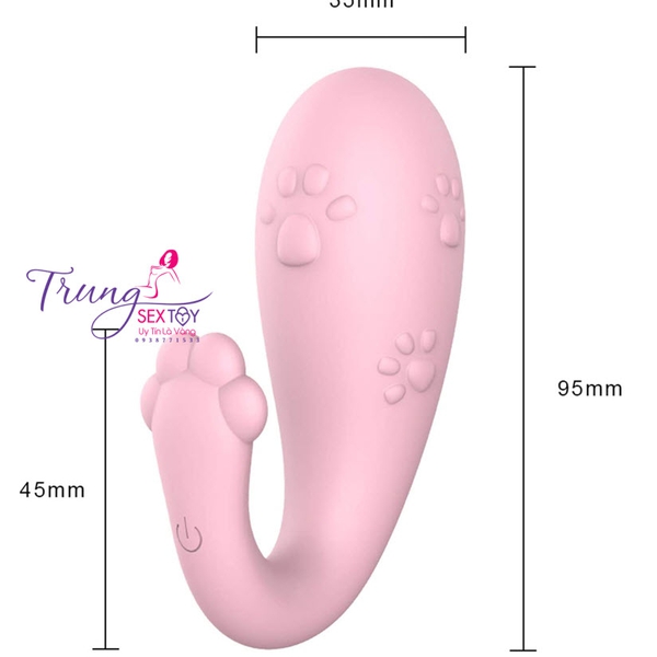 Trứng rung tình yêu không dây điều khiển bằng điện thoại Miao 