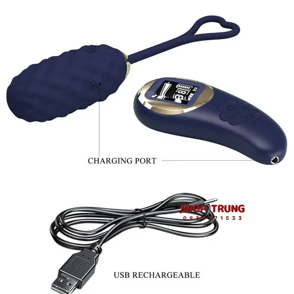 Trứng Rung Vivian Điều Khiển Từ Xa 10 Chế Độ Rung
