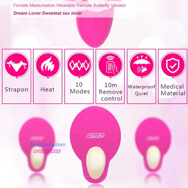 Trứng Rung Yeain Love Butterfly Điều Khiển Từ Xa Cực Vui 