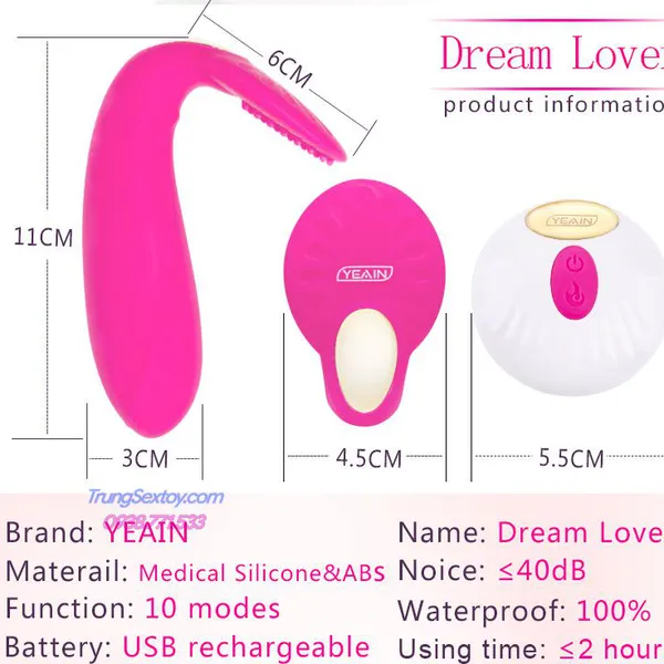 Trứng Rung Yeain Love Butterfly Điều Khiển Từ Xa Cực Vui 