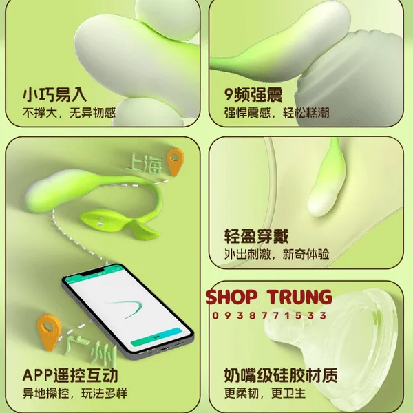 Trứng Rung Yeain Spring Buds Điều Khiển Bằng App 