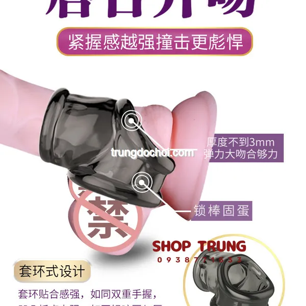 Vòng Đeo Dương Vật Silicone Tăng Cương Cứng, Kéo Dài Cuộc Yêu 