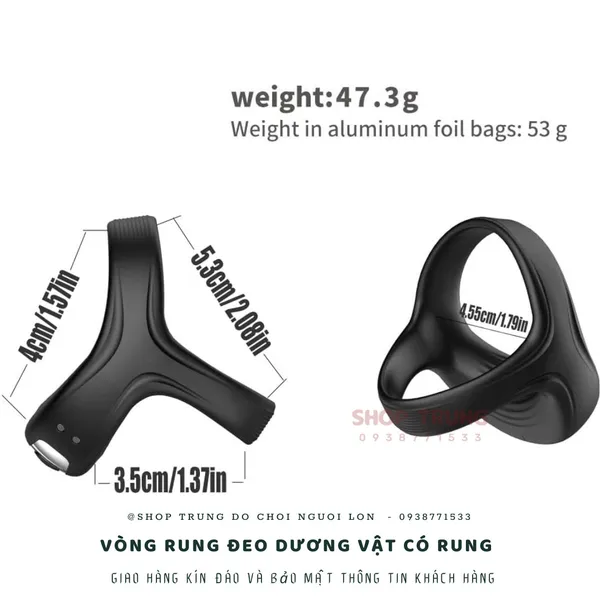 Cockring - vòng đeo dương vật có rung cao cấp dành cho nam 