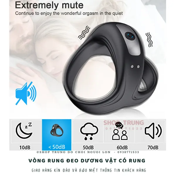 Cockring - vòng đeo dương vật có rung cao cấp dành cho nam 