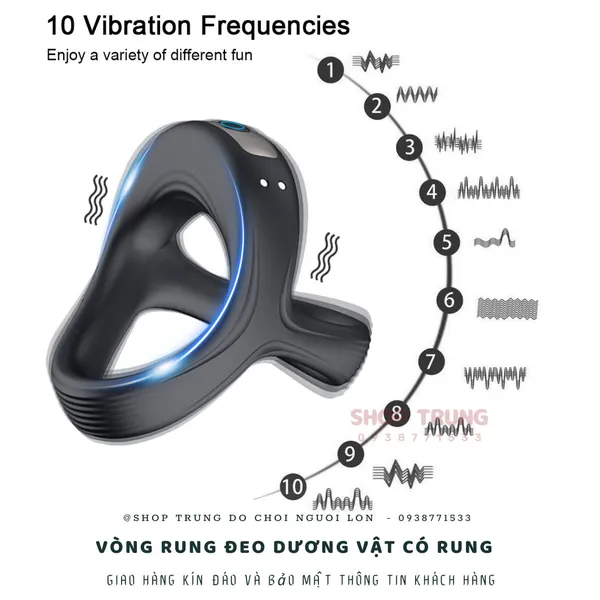Cockring - vòng đeo dương vật có rung cao cấp dành cho nam 
