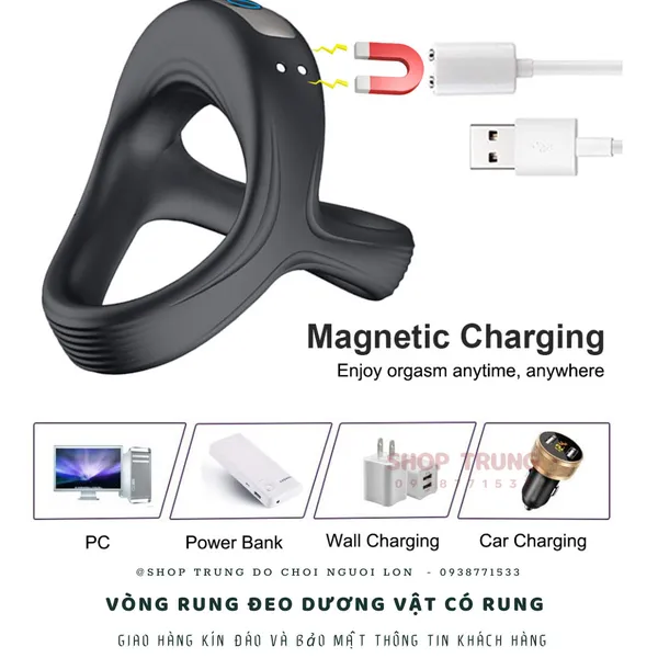 Cockring - vòng đeo dương vật có rung cao cấp dành cho nam 