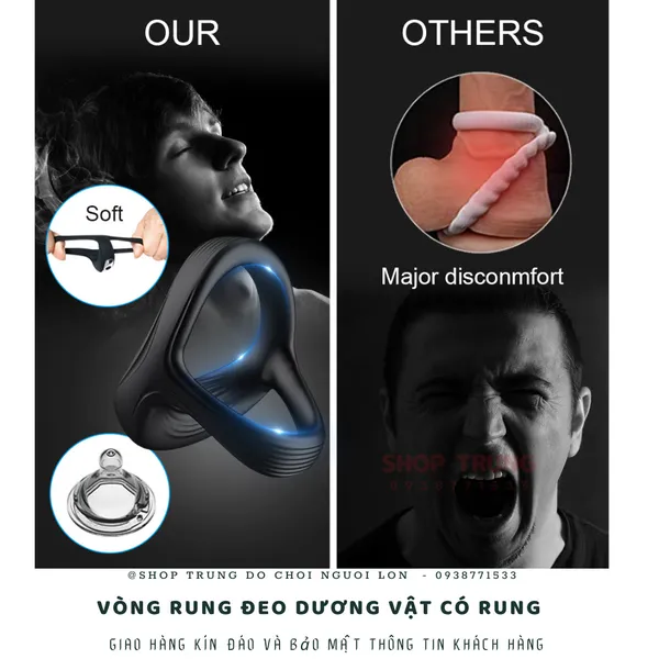 Cockring - vòng đeo dương vật có rung cao cấp dành cho nam 