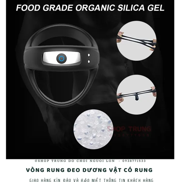 Cockring - vòng đeo dương vật có rung cao cấp dành cho nam 