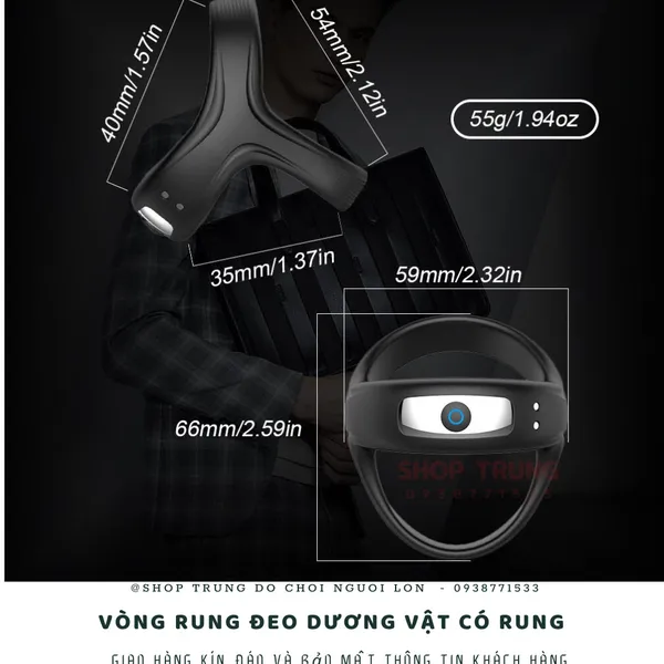Cockring - vòng đeo dương vật có rung cao cấp dành cho nam 