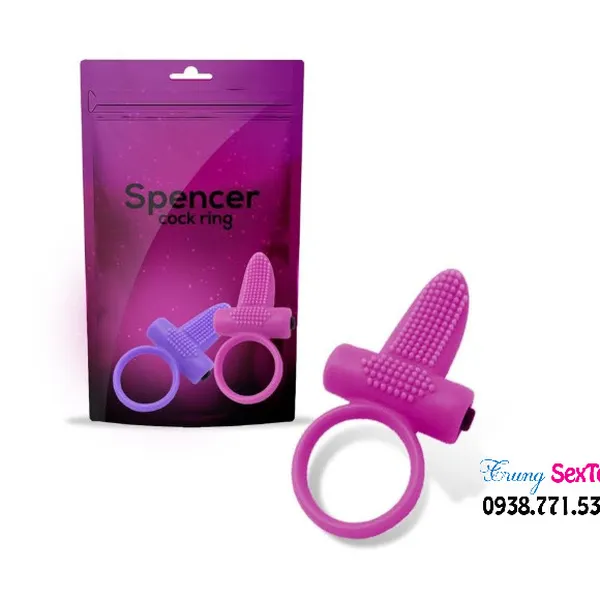 Vòng Đeo Dương Vật Spencer có rung và nhiều gai 