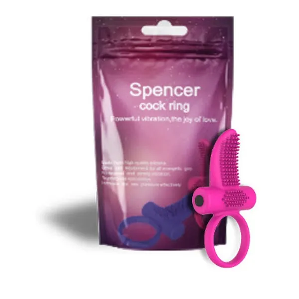 Vòng Đeo Dương Vật Spencer có rung và nhiều gai 