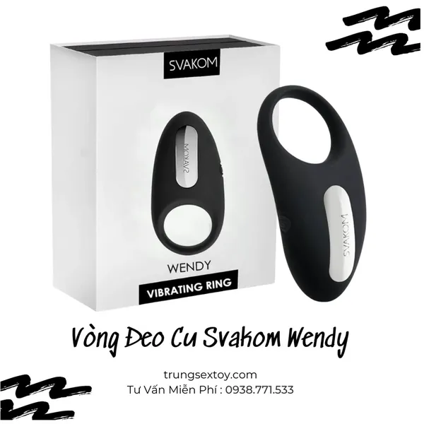 Vòng đeo dương vật SVAKOM Wendy rên không ngừng nghỉ khi làm tình