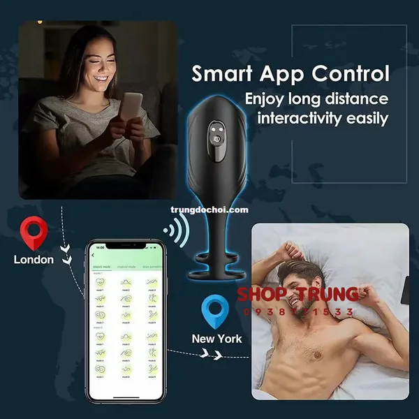 Vòng rung deo dương vật điều khiển từ xa bằng App