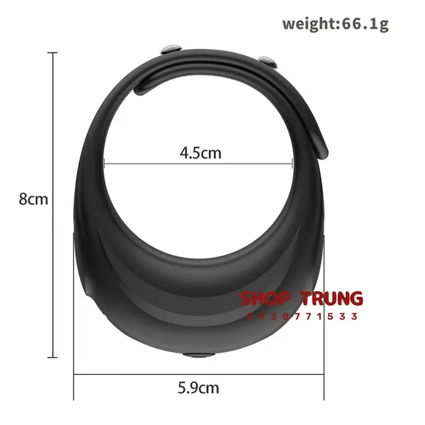Vòng đeo dương vật có rung 10 tần số 2024
