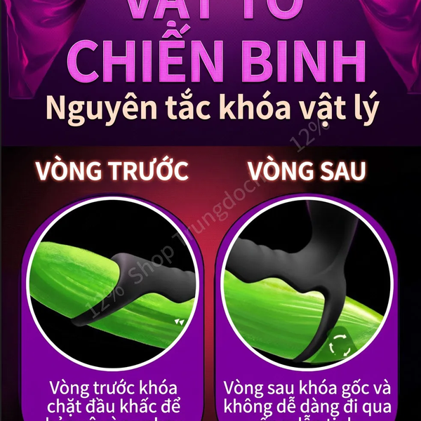 Vòng Rung Đôi Omysky Song Khóa Remote Điều Khiển, 10 Chế Độ Rung