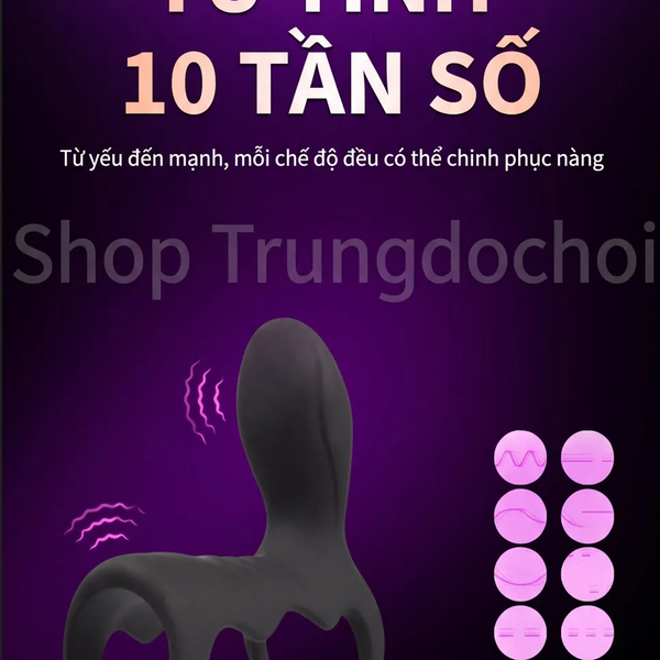 Vòng Rung Đôi Omysky Song Khóa Remote Điều Khiển, 10 Chế Độ Rung