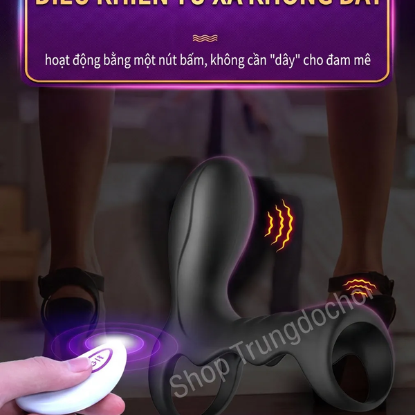 Vòng Rung Đôi Omysky Song Khóa Remote Điều Khiển, 10 Chế Độ Rung