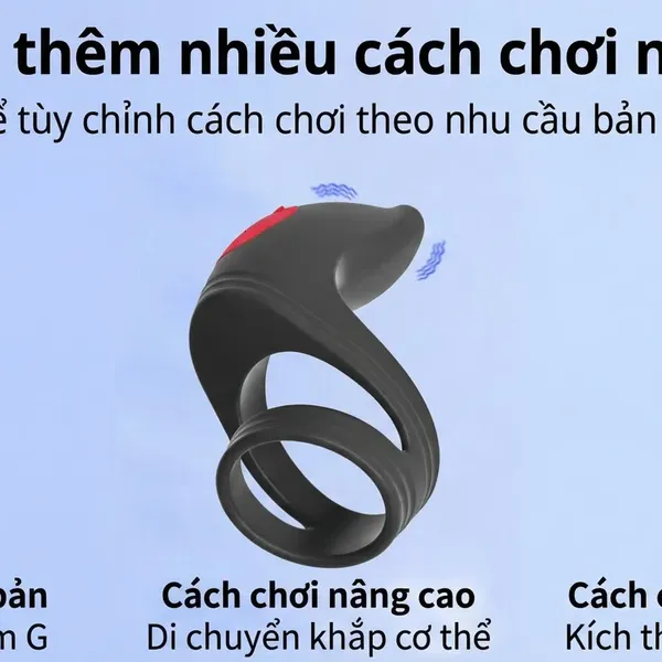 Vòng Rung Đôi Chất Xúc Tác Kéo Dài Thời Gian Và Khoái Cảm Đồng Điệu Cho Cặp Đôi
