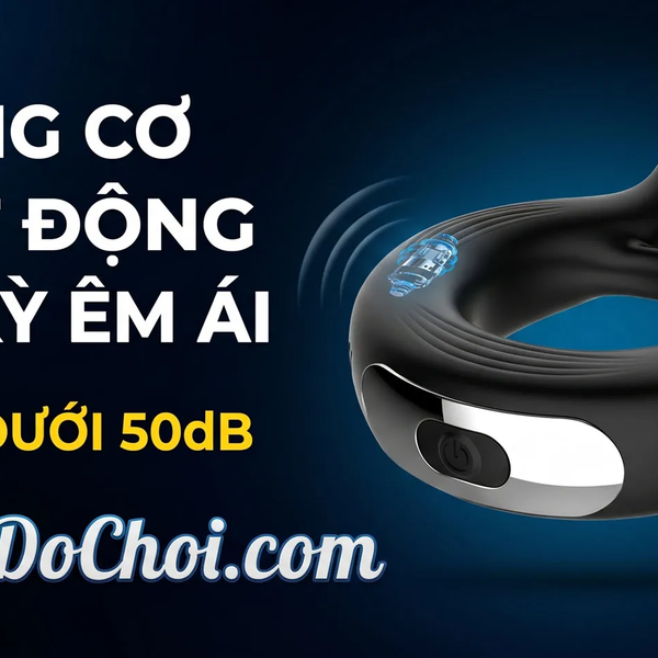 Vòng Rung Đôi Kích Thích Âm Vật 10 Chế Độ Sạc Từ Tính