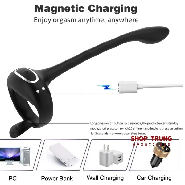 Tăng cường khoái cảm và kích thích bản thân bằng vòng rung đeo dương vật