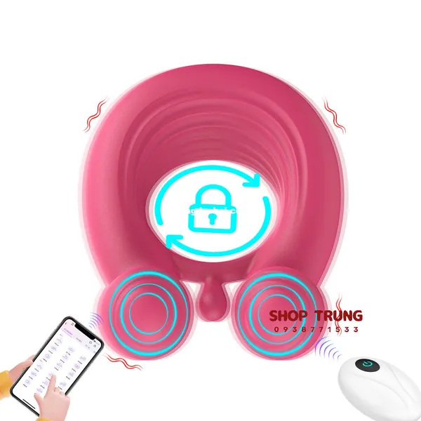 Nhẫn Rung Đeo Dương Vật Điều Khiển Từ Xa Bằng App