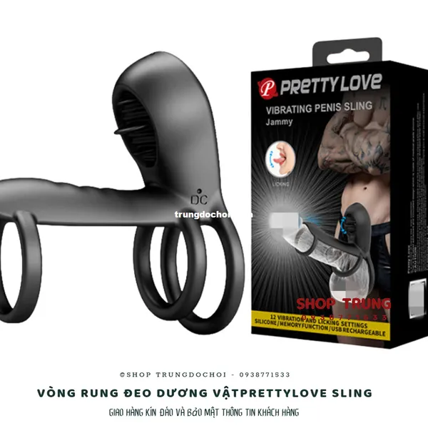 Khám Phá Khoái Cảm Với Vòng Rung Đeo Dương Vật Prettylove Sling