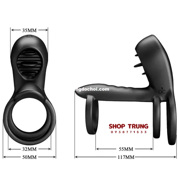 Khám Phá Khoái Cảm Với Vòng Rung Đeo Dương Vật Prettylove Sling