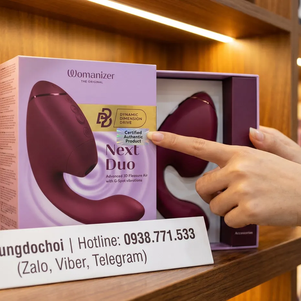 Womanizer Next Duo Máy Hút Âm Vật Không Chạm Pleasure Air 3D Kết Hợp Rung Điểm G