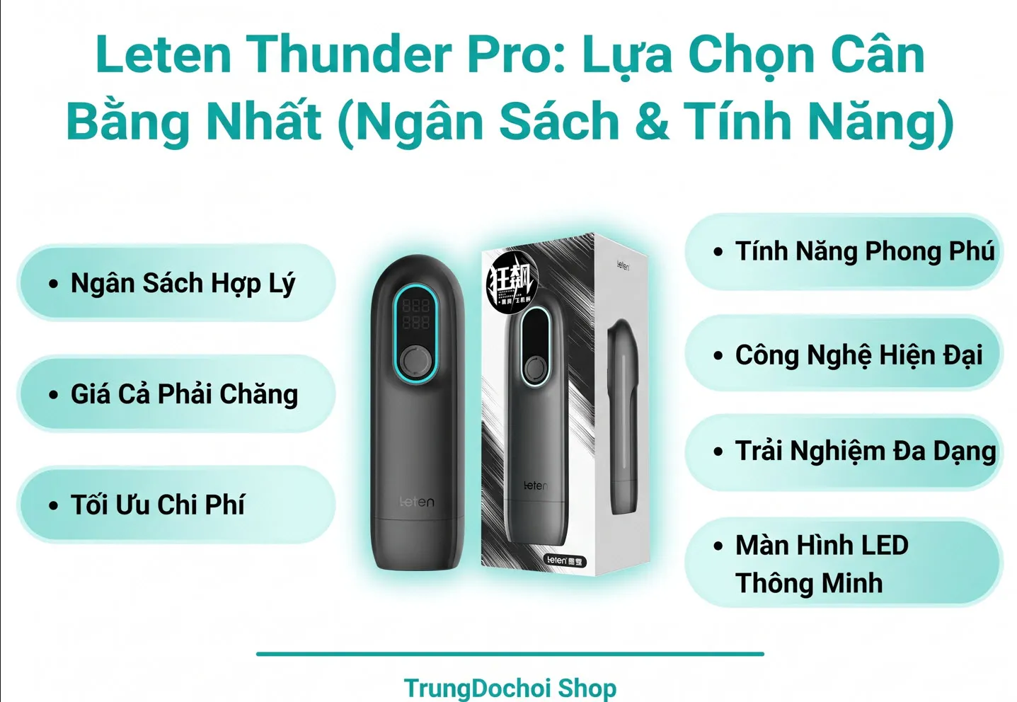 Leten Thunder Pro - Thiết kế nhỏ gọn với màn hình kỹ thuật số Leten Thunder Pro - Thiết kế nhỏ gọn với màn hình kỹ thuật số