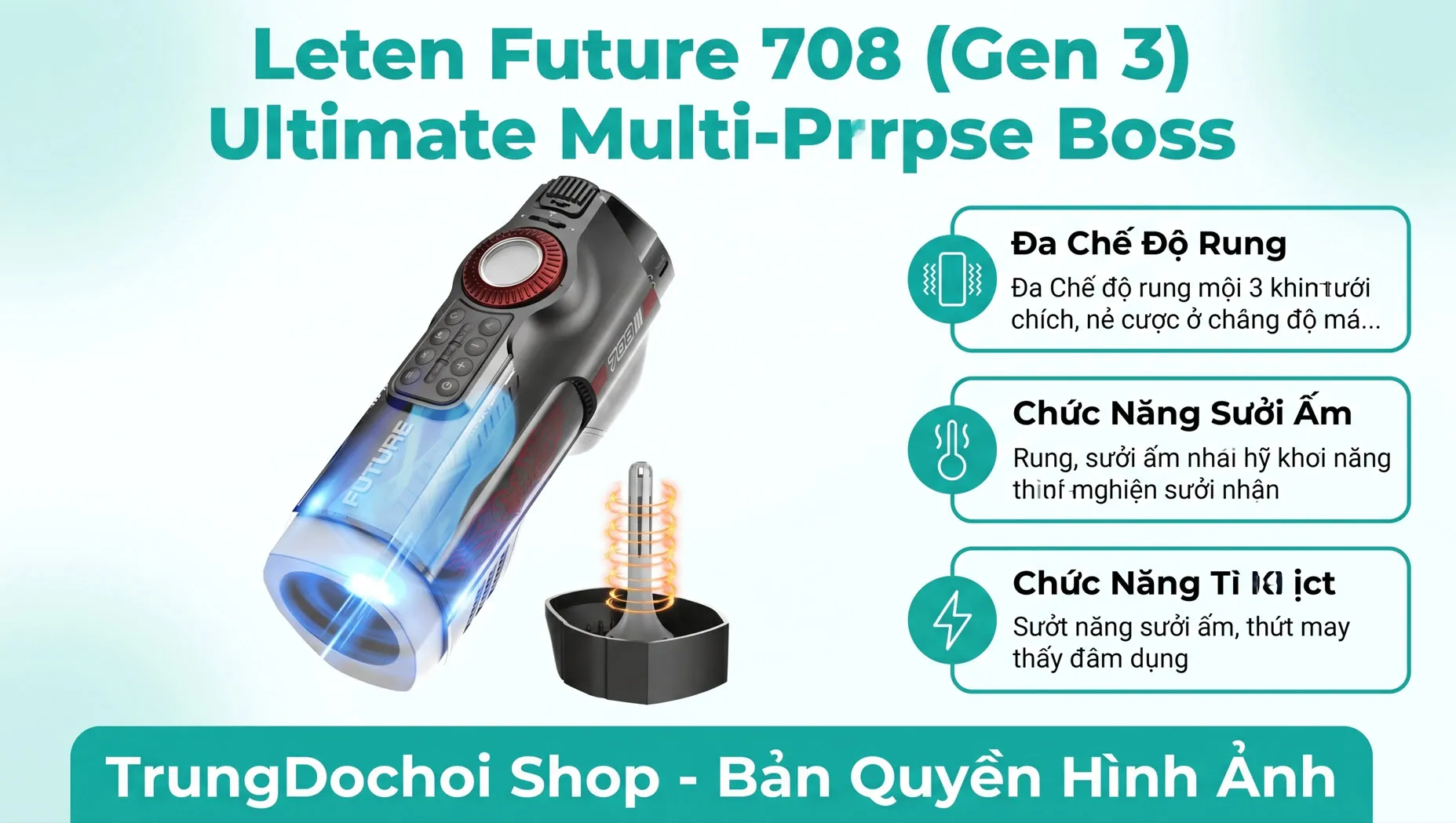 Leten Future 708 Gen 3 Đế to bản có chức năng tự sấy khô Leten Future 708 Gen 3 Đế to bản có chức năng tự sấy khô