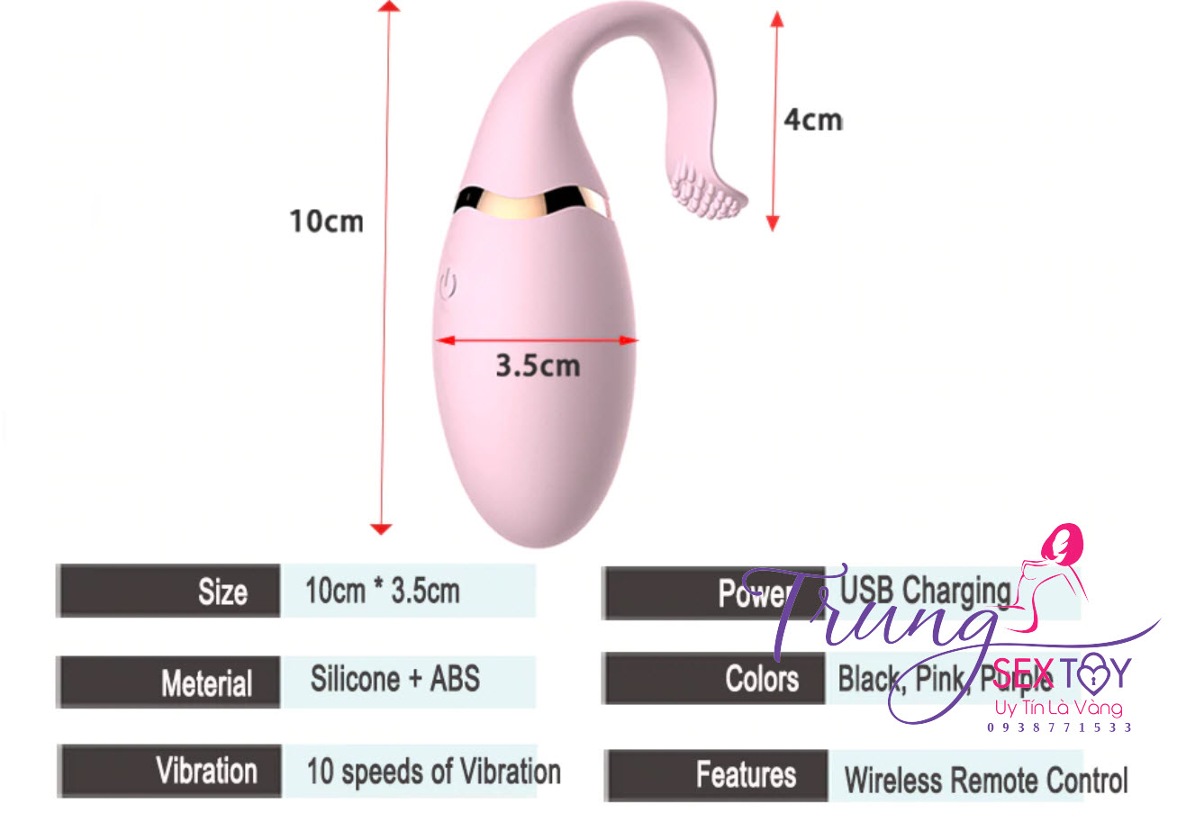 Trứng rung không dây cá voi Trứng rung không dây cá voi