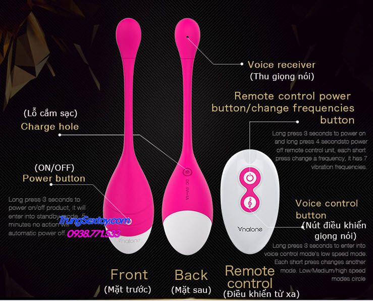trứng rung điều khiển từ xa Nalone Sweetie trứng rung điều khiển từ xa Nalone Sweetie