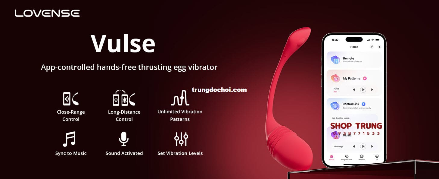 trung rung tinh yeu Lovense Vulse trung rung tinh yeu Lovense Vulse