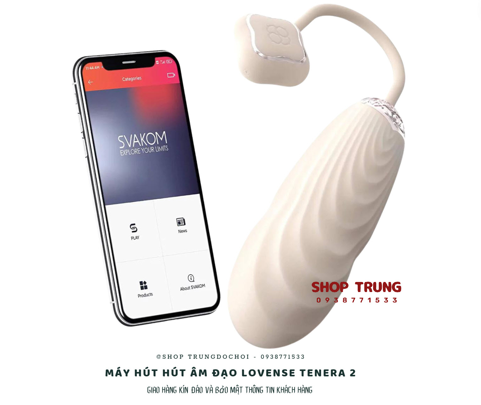 Trứng Rung Svakom Aravinda Điều Khiển Bằng Ứng Dụng Trứng Rung Svakom Aravinda Điều Khiển Bằng Ứng Dụng