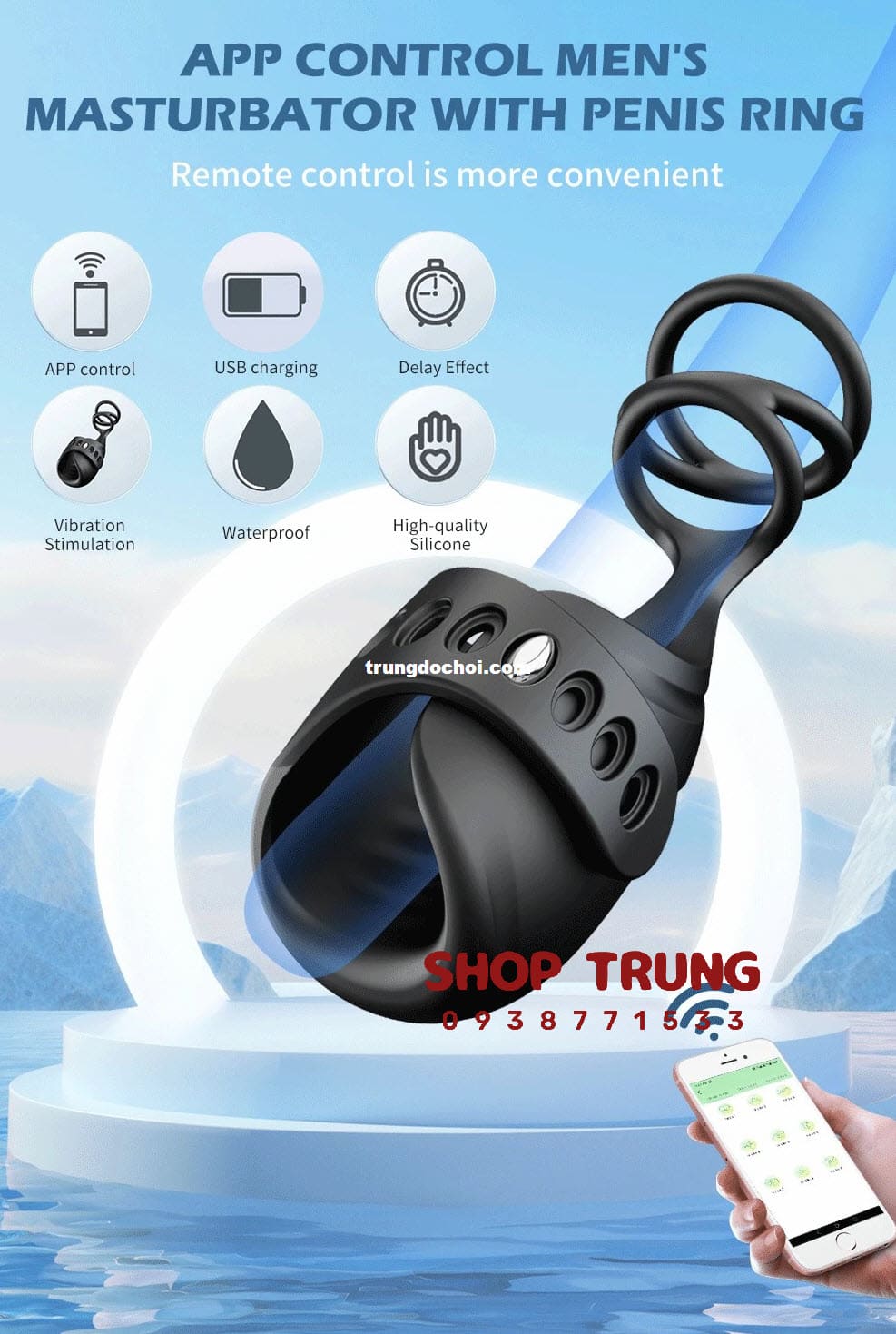 vòng rung đeo dương vật vòng rung đeo dương vật