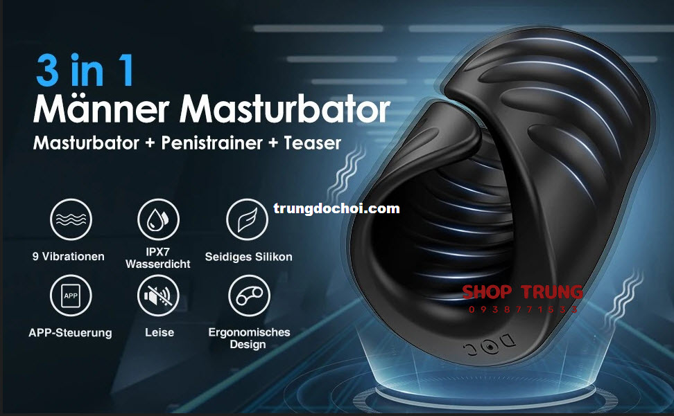 Vòng rung deo dương vật điều khiển từ xa bằng App Vòng rung deo dương vật điều khiển từ xa bằng App