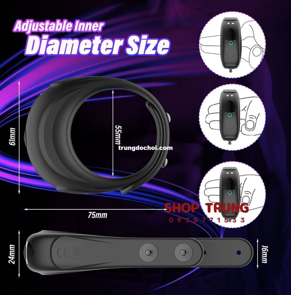 Vòng rung đeo dương vật Vòng rung đeo dương vật