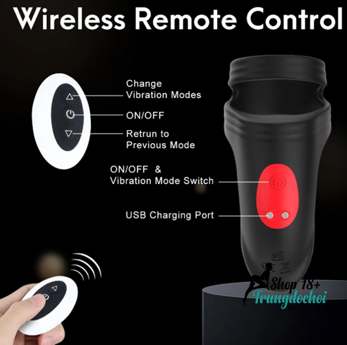 Vòng rung đôi điều khiển từ xa Vòng rung đôi điều khiển từ xa