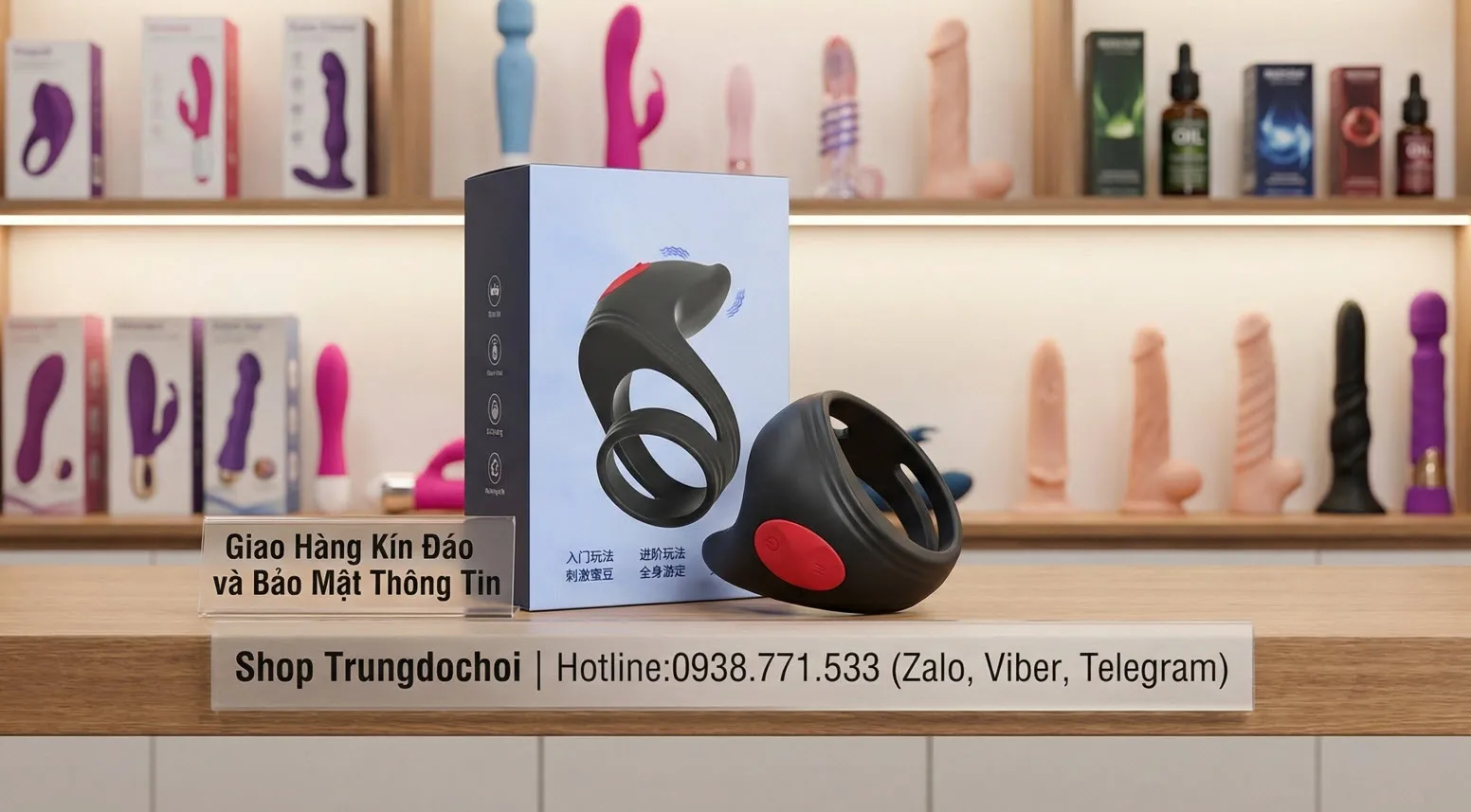 Nhẫn rung tình yêu có remote Nhẫn rung tình yêu có remote