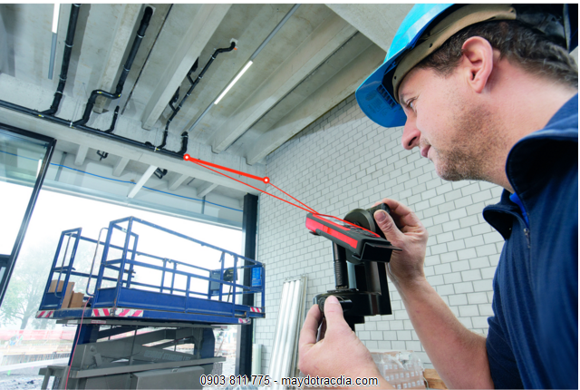 Tuyệt đối không để tia laser hướng vào người đo Tuyệt đối không để tia laser hướng vào người đo