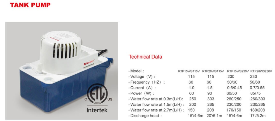 Bơm xả nước máy lạnh công suất lớn hơn 10Hp